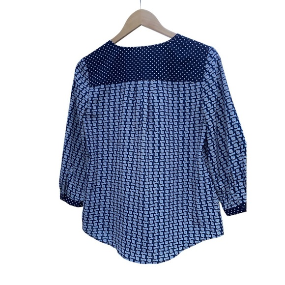 NWOT, Talbots 3/4 Sleeve Buttoned Blouse, Size Small - Picture 2 of 6